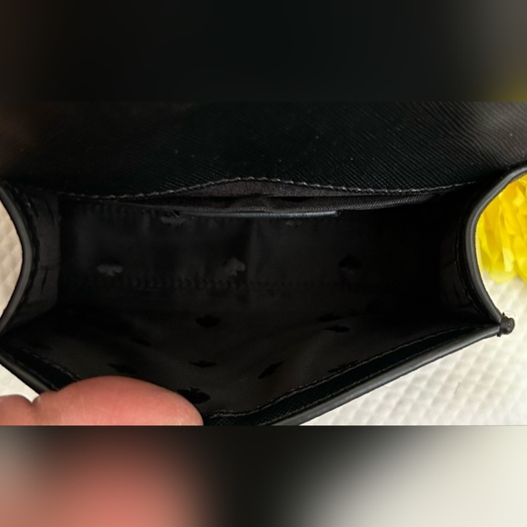 🏖️ NWT Kate Spade Micro Darcy Bag in Black Glitter - Picture 5 of 10